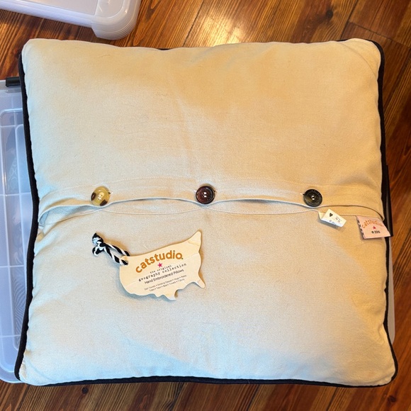 Austin Embroidered Throw Pillow - Picture 2 of 5